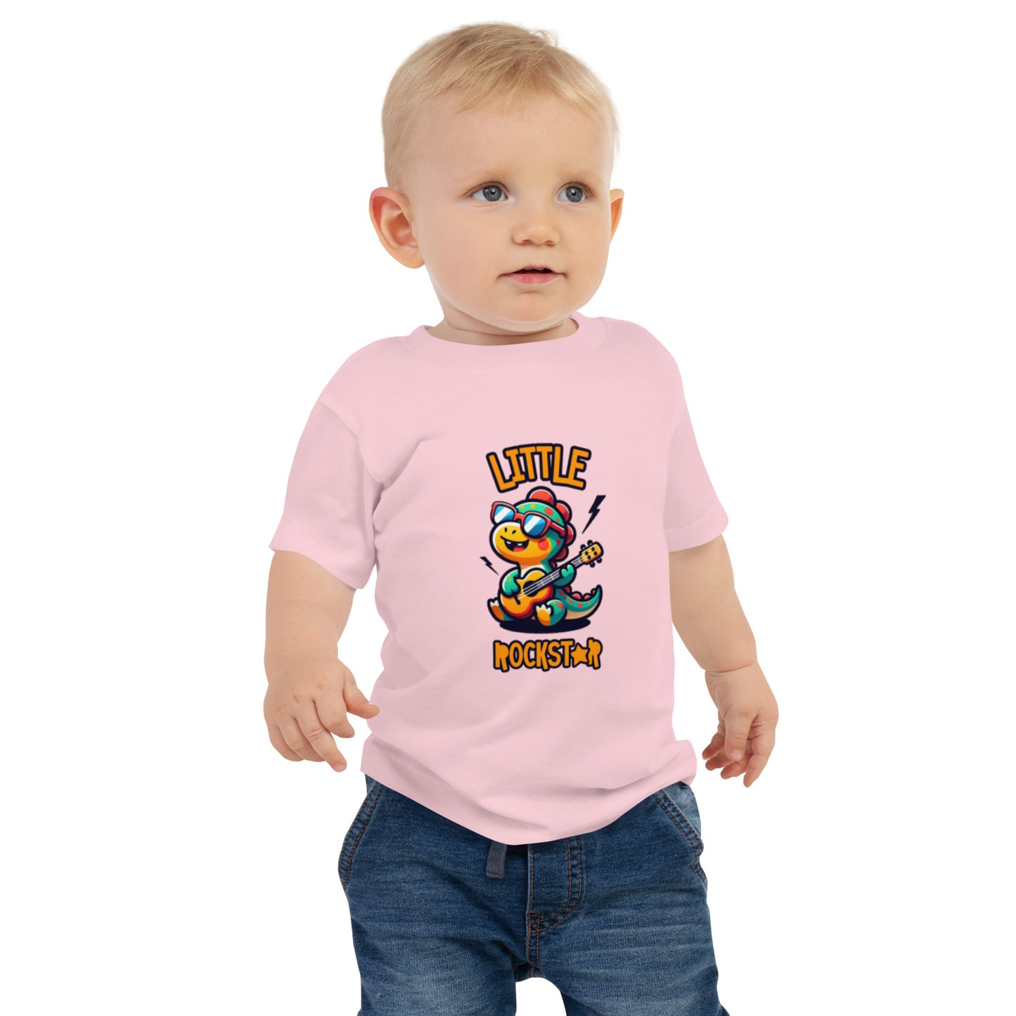 Baby Short Sleeve Tee little rock star design