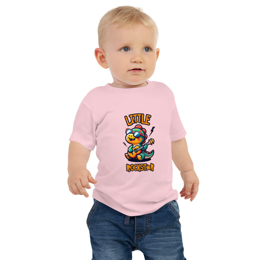 Baby Short Sleeve Tee little rock star design