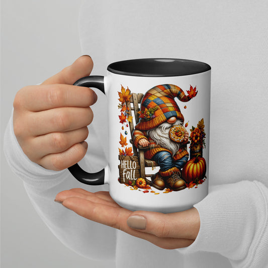 Gnomes Hello Fall Watercolor Mug