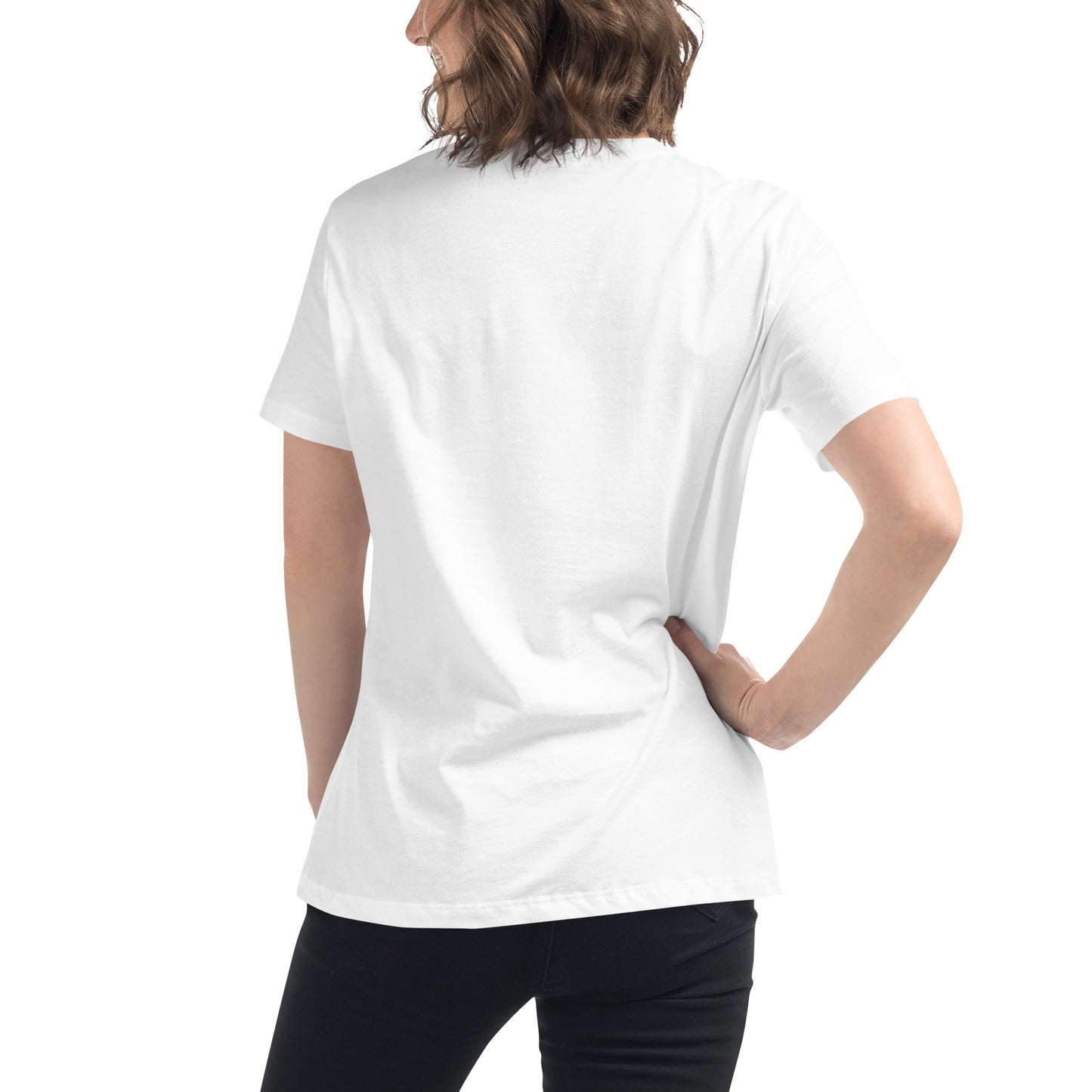 Cute Relaxed Women's Halloween T-Shirt with Ghost